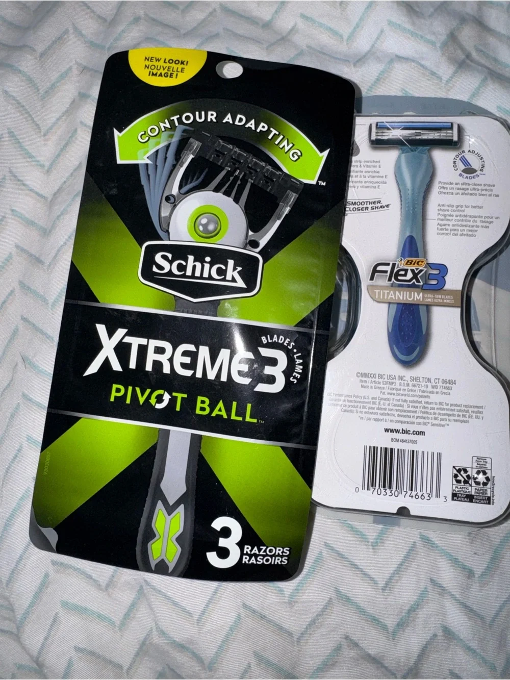 Schick & bic two packages